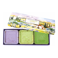 Esprit Provence Set de savon 'Lavender, Verbena, Lime Blossom' - 100 g, 3 Pièces