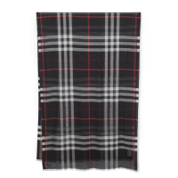 Burberry Women's 'Checked Frayed' Wool Scarf