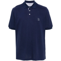 Brunello Cucinelli Men's 'Logo Piqué' Polo Shirt