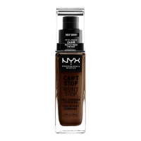 Nyx Professional Make Up Fond de teint 'Can't Stop Won't Stop Full Coverage' - Deep Ebony 30 ml