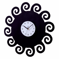 Evviva Autocollant tableau noir avec horloge