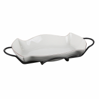 Evviva Small Serving Plate With Support