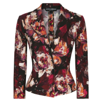 Dolce & Gabbana Women's 'Floral Fitted-Waistline' Blazer