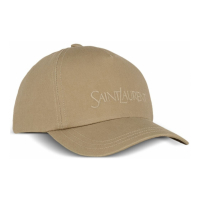 Saint Laurent 'Logo-Embroidered Gabardine-Weave' Kappe für Damen