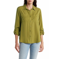 Calvin Klein Jeans Women's 'Roll Tab Button-Up' Shirt