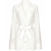 Dolce & Gabbana Women's 'Floral-Lace Belted' Shirt