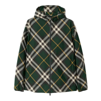 Burberry Coupe-vent 'Check-Pattern Hooded' pour Hommes