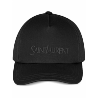 Saint Laurent 'Logo-Embroidered Gabardine-Weave' Kappe für Damen