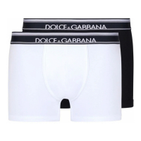 Dolce & Gabbana 'Logo-Tape' Retroshorts für Herren - 2 Stücke