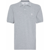 Brunello Cucinelli Polo 'Logo-Embroidered' pour Hommes