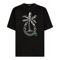 Dolce & Gabbana 'Palm-Logo' T-Shirt für Herren