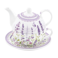 Easy Life Tea For One in Porcelain 350ml + 350ml Lavender Field