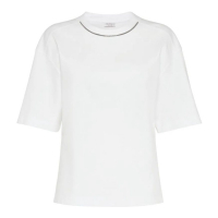Brunello Cucinelli T-shirt 'Monili-Chain' pour Femmes