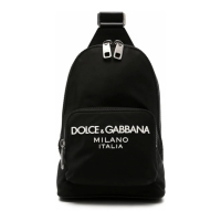 Dolce & Gabbana Men's 'Logo-Appliqué Zipped' Backpack