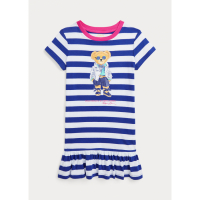 Ralph Lauren Robe T-shirt 'Polo Bear' pour Petites filles