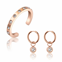 Emily Westwood Women's 'Artemis' Adjustable Ring, Earrings