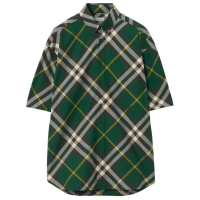 Burberry Men's 'Logo-Embroidered Plaid' Short sleeve shirt