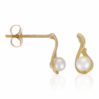 Oro Di Oro Women's 'Goutte Perlée' Earrings