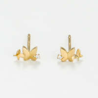 Oro Di Oro 'Papillons Entrelacé' Ohrringe für Damen