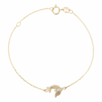 Oro Di Oro Bracelet 'Joyeux Dauphin' pour Filles