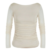 Emporio Armani Women's 'Draped' Long Sleeve top