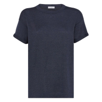 Brunello Cucinelli 'Metallic-Threading' T-Shirt für Damen