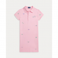 Ralph Lauren Big Girl's 'Embroidered Stretch' Polo Dress