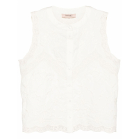 Twinset Women's 'Floral-Embroidered' Sleeveless Blouse