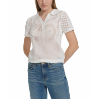 Calvin Klein Jeans Women's 'Open-Stitch' Polo Shirt