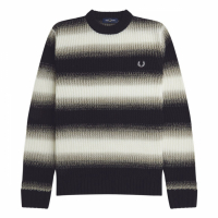 Fred Perry Pull 'Striped Open Knit' pour Hommes