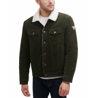Guess Blouson bomber 'Corduroy with Sherpa Collar' pour Hommes