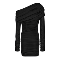 Saint Laurent 'Ruffle' Off-Shoulder Kleid für Damen