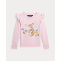 Ralph Lauren Sweatshirt 'Ruffled Bunny' pour Petites filles