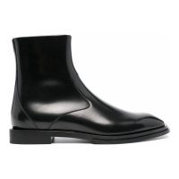 Alexander McQueen Men's 'Metal-Trim' Ankle Boots