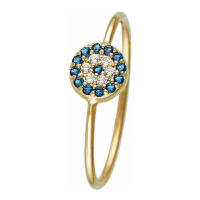 Oro Di Oro Women's 'Marguerite bleue' Ring