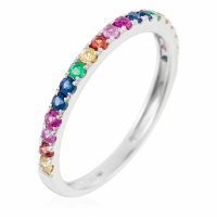 Oro Di Oro Women's 'Colorful Love' Ring