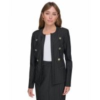 Tommy Hilfiger Women's 'Striped Band-Collar' Jacket