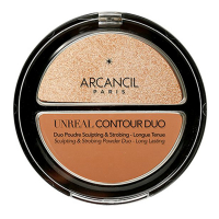 Arcancil 'Unreal Duo' Contouring Powder - 001 Gold & Brown