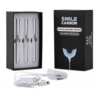 Smile Carbon Kit de blanchiment dentaire à LED connecté avec minuteur 16 MIN - 3 Unités