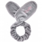 Silver Energy | Ultra Soft Face Cleansing Scrunchie 2-In-1 Tie And Makeup Remover With Bunny Ears Hair Protecting Headband