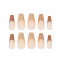 Capsules d'ongles 'Long Coffin' - Nude Tip 24 Pièces