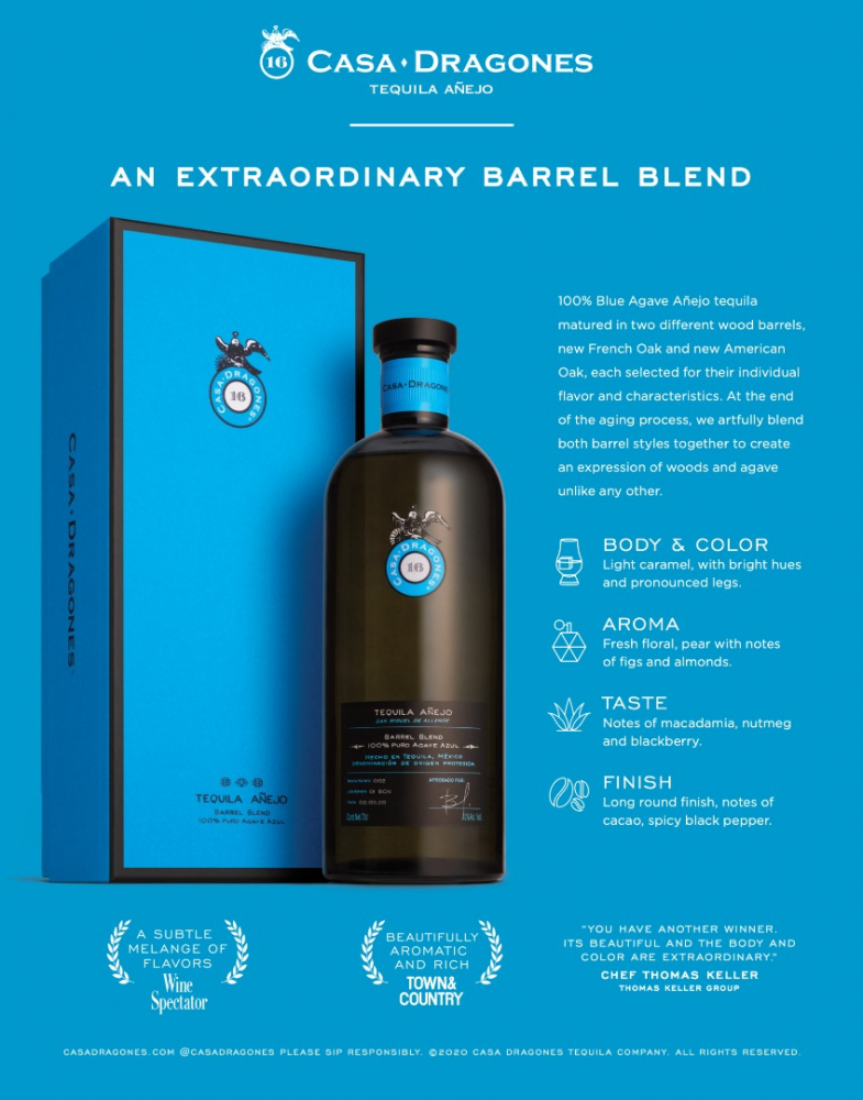 Tequila Casa Dragones Añejo Barrel Blend