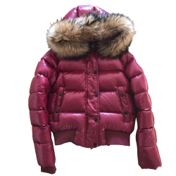 Moncler Daunenjacke mit Fellbesatz