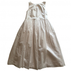 Jacadi Robe longue coton blanche