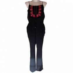 Alice By Temperley Gisel Embroidered Crepe Jumpsuit 