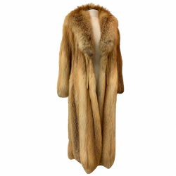 Benjamin Fourrures Manteau de renard roux
