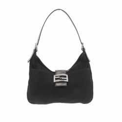 Fendi Sac à bandoulière en jersey noir