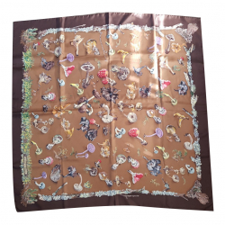 Hermès foulard champignons