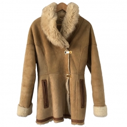 John Galliano Manteau en peau de mouton retourne femme