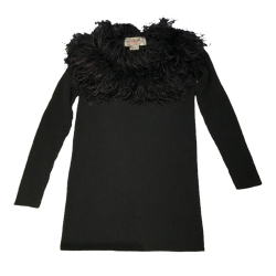 Red Valentino Pullover dress with feather